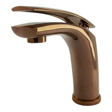 Imagem de Torneira Misturador Monocomando Bica Baixa Rose Gold