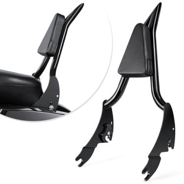 Imagem de Amazicha Encosto Sissy Bar, integrado Passenger Sissy Bar, liberação rápida destacável encosto apto para Harley Davidson Touring Road King Road Glide Street Glide Electra Glide 2009-2024, preto (71 cm