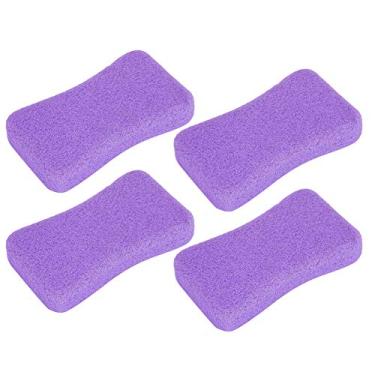 Imagem de ZJchao 4pcs Pedra de Pedra -pomes para Pés de Removedor de Calos Pedicure File File Hard Esfoliador Com Design Ergonômico Pedra de pé para Pés Brilhantes e Suaves (Roxo)