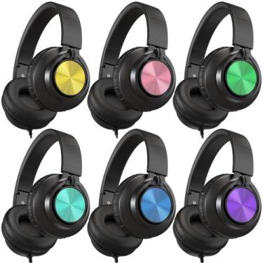Imagem de Fones de ouvido AILIHEN A8 para crianças com microfone, conector de 3,