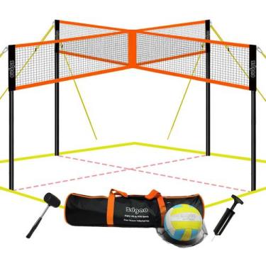 Imagem de Conjunto de jogos combinados de voleibol e badminton Zdgao de 20 pés
