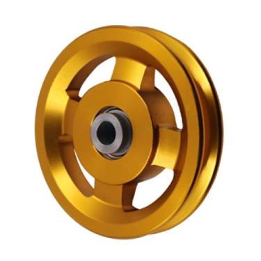 Imagem de Gueiddi Sistema de polia para academia em casa, roda de polia de alumínio para academia roda de polia de rolamento de liga de alumínio universal para máquina de cabo, peça de equipamento de academia