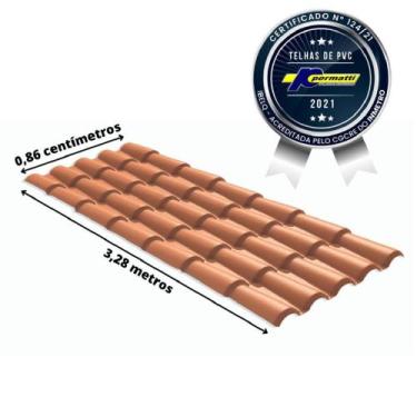 Imagem de Telha PVC Colonial 328x86cm Permatti
