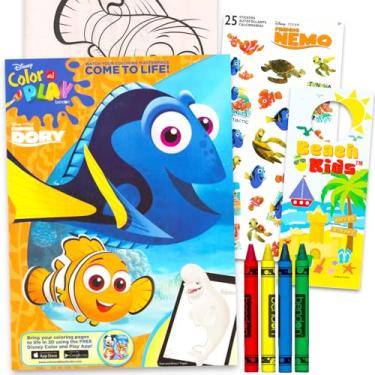 Imagem de Disney Livro De Colorir Procurando Nemo Para Crianças 4 A 8 Anos - Pacote Com Páginas Da Disney, Atividades, Jogos, Adesivos E Muito Mais, Além Do Conjunto Atividades Dory Meninos Meninas