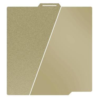 Imagem de Sifrothy Placa De Construção Pei Texturizada E Lisa Para Impressora 3D Bambu Lab X1 X1C X1E P1P P1S A1, Chapa Aço Flexível Com Mola Removível (Dourada)