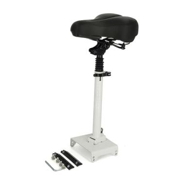 Imagem de Selim de assento de scooter elétrico, para Segway Ninebot ES1/ES2/E22/E25, assento de selim de scooter elétrico confortável com absorção de choque universal (branco)