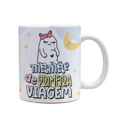 Imagem de Caneca Meme Mãe de Primeira Viagem, Cerâmica Branca
