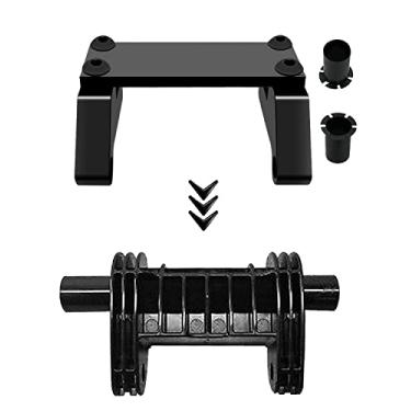 Imagem de ULZOZN Suporte De Alavanca Acionamento Metal Compatível Com Poltronas Reclináveis Elétricas La-Z-Boy Lazyboy, Peças Reparo Alumínio, Preto, 2 Buchas Plástico Divididas