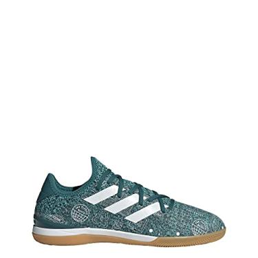 Imagem de adidas Gamemode Knit Indoor Tênis masculino, Legacy Teal/Cloud White/Mint Rush, 41
