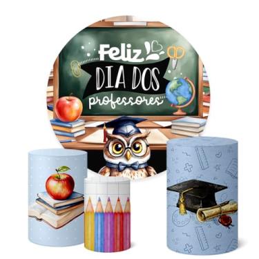 Imagem de Trio Capas Cilindro + Painel 1,50m Dia Dos Professores (K1PROF0009)