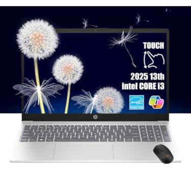 Imagem de HP Laptop com tela sensível ao toque HD de 15,6 polegadas | Intel Core i3-1315U | RAM de 32 GB, SSD PCIe de 1 TB | Webcam | HDMI | Teclado numérico | Wi-Fi 6 | Windows 11 Home | Pacote com mouse sem