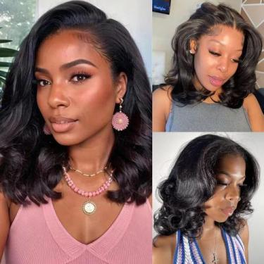 Imagem de Peruca com fecho de renda FASCARA Body Wave 14" Human Hair 180% de den