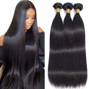Imagem de Pacotes de cabelo WOWQUEEN Brazilian Straight 10A (30cm) x3
