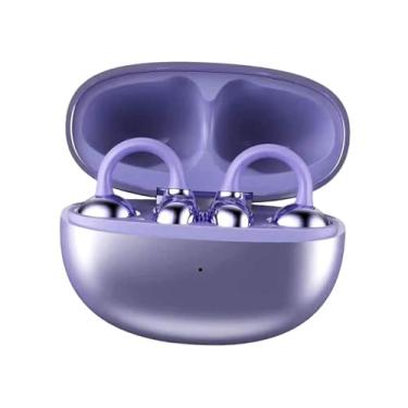 Imagem de Generic Fones de ouvido abertos com estojo de carregamento, fones de ouvido esportivos estéreo para uso diário, viagens e deslocamentos, Roxo