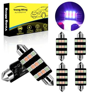Imagem de YONGMING Lâmpada LED 578 569 211-2 212-2 41 mm 42 mm Luz de cúpula para carro, 12 volts super brilhante 3030 Chipsets interior carro luzes led mapa placa de licença cortesia luzes de porta para