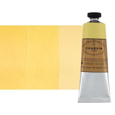 Imagem de Charvin Tinta a óleo extrafina – Tinta a óleo francesa profissional de luxo, exibindo os pigmentos da natureza, consistência cremosa com vivacidade – Tubo único de 60 ml – Amarelo Nápoles