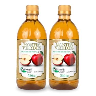Imagem de Kit 2 Vinagre De Maçã Orgânico Acidez 5% Montes Verdes 530 ml