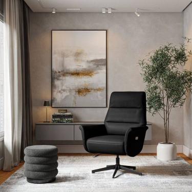 Imagem de Poltrona de Massagem em Courino Michigan Preto