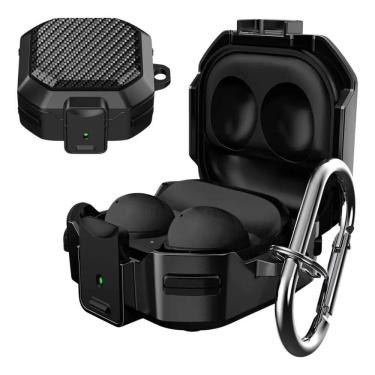 Imagem de 2X Capa Carbono Preto Proteção Para Galaxy Buds Live Pro 2 F