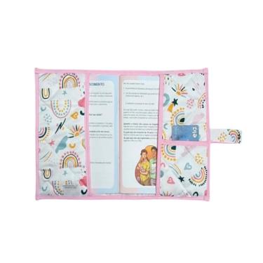 Imagem de Capa Para Caderneta de Vacinação Bebê/Capa Protetora/Vacinas/Porta Documentos Bebê/Menino Menina (Arco Iris)