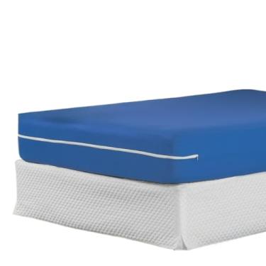 Imagem de Capa Protetora Para ColchãO Casal Queen/King - Com ZíPer Completo E Malha RespiráVel - Protetor ImpermeáVel E AntiáCaros(Azul Turquesa,King)