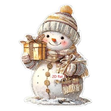 Imagem de rockible Coleção de enfeites de decoração de Natal 2D com cordão, bolsa, pingente pendurado para parede, porta de inauguração, janela de armário, Style C