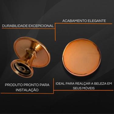 Imagem de 2 Puxador De Gaveta E Armário Rose Gold Excelente Acabamento - Compras
