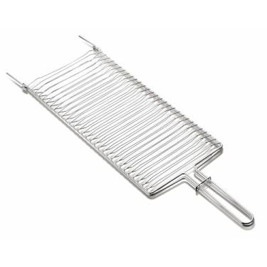 Imagem de Grelha Churrasqueira Inox 70cm Dupla - Compatível com, Alvenaria e Pré-moldada