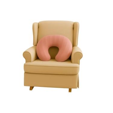 Imagem de Almofada Para Amamentação Em Tricot Macia Confortável Apoio Ergonômico Para Amamentar Bebê (Rose)