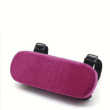 Imagem de 2 almofadas de espuma para apoio de braço de cadeira de escritório - Almofadas ergonômicas para cotovelo com design perf