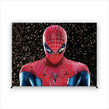 Imagem de Painel de Festa Retangular Aranha Humana 3,00x2,00 Metros Fera Print, 