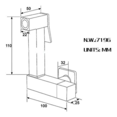 Imagem de Ducha Higiênica Luxo Banheiro Preto Fosco Com Registro