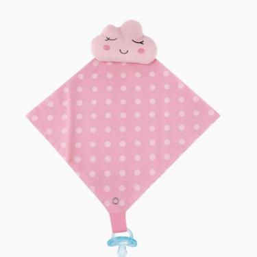 Imagem de Naninha Para Bebê Bichinho Pelúcia com Prendedor de Chupeta - Kolim En