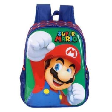 Imagem de Mochila de Costas Escolar Infantil Super Mario-Unissex