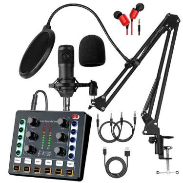 Imagem de Pacote de equipamento de podcast sktome BM-800 com trocador de voz