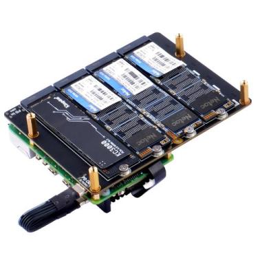 Imagem de SSD HAT GeeekPi N16 Quad M.2 M-Key NVMe para Raspberry Pi 5