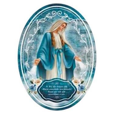 Imagem de Adesivo Nossa Senhora das Graças Resinado 10 cm - FORNECEDOR 6