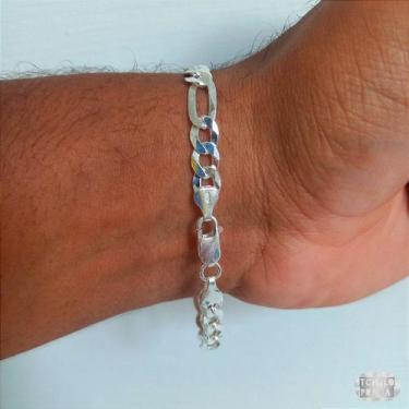 Imagem de Pulseira Italiana 3x1 Prata 925 - 7mm - Joia Exclusiva - no-brand