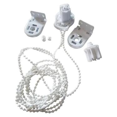 Imagem de Peças Kit Para Cortina Persiana Rolo Tubo 32mm, com Corrente Cor Branc