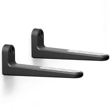 Imagem de ELETIUO Suporte de barra de som, suporte em L resistente comporta até 27 kg, suporte de parede universal compatível com e mais (Acima ou sob