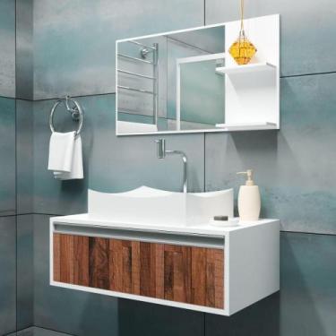 Imagem de Gabinete Banheiro Maranata 80 Western C/cuba + Combo - GABINETTO, Bran