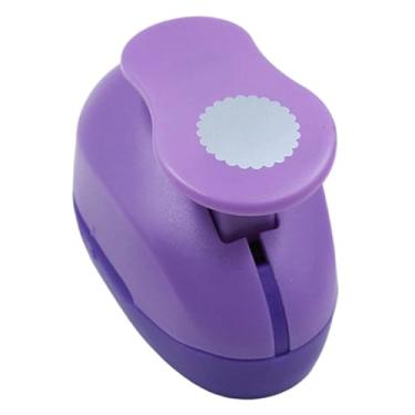 Imagem de UGPLM Furador de papel, suprimentos para scrapbooking, furador de papel versátil, de artesanato para projetos de arte, scrapbooking, fabricação de cartões, Círculo de Ondas