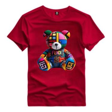 Imagem de Camisa Masculina Premium Estampada Urso Colorido Desenho - Versitz, Ve