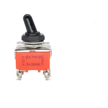 Imagem de Interruptor de alternância E-TEN1021 E-TEN1121 E-TEN1122 E-TEN1221 E-TEN1321 E-TEN1322 15A 250VAC 2 4 6 Terminal On Off Rocker Switch (E-TEN1221 e Capa)