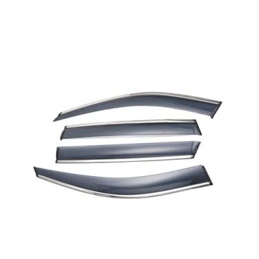 Imagem de GRJQRKHZ Defletor de janela lateral de carro para MERC&edes B&ENZ ML-Class W164 ML350 2007-2011 Viseira de porta Weathershied proteção contra vento sol chuva defletores de vento janela lateral
