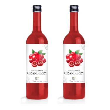 Imagem de Kit Com 2 Xaropes Cranberry Para Soda Italiana Aromatizante Santo Shot 500ml
