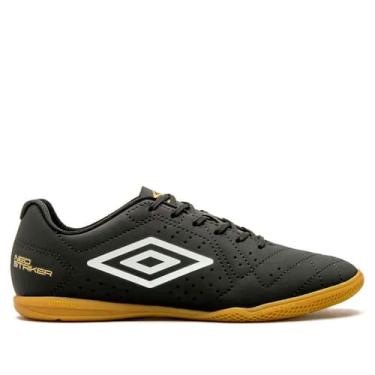 Imagem de Chuteira Masculina Umbro Futsal Neo Striker Preto/Dourado, Preto, Dour
