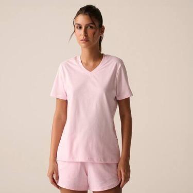 Imagem de Camiseta Fila Basic Feminina, Rosa bebê, M