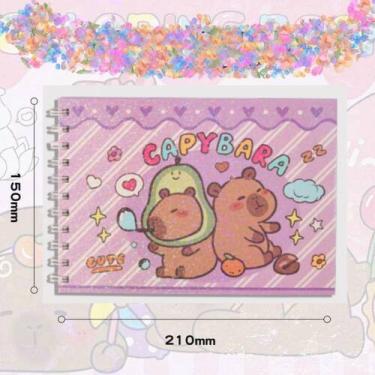 Imagem de Caderno de Colorir Capa Dura Holográfica A5 Coloring Book Estilo Bobbi