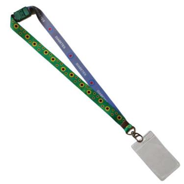 Imagem de Cordão de Identificação Diabetes com Porta Crachá - DU